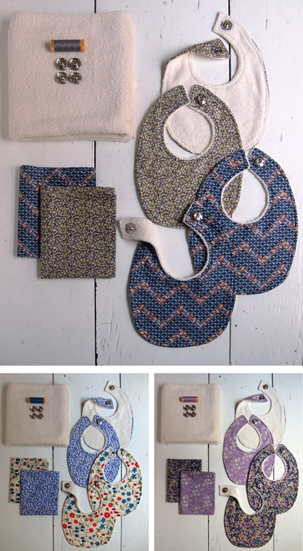 Liberty Baby Bib Kits: Back in Stock + Three More Colorways! | Purl Soho