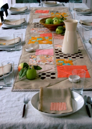 Thanksgiving Table Appliqued + Quilted Runner | Purl Soho