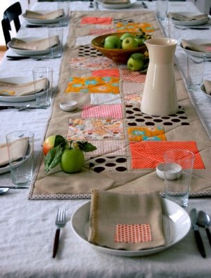 Thanksgiving Table Appliqued + Quilted Runner | Purl Soho