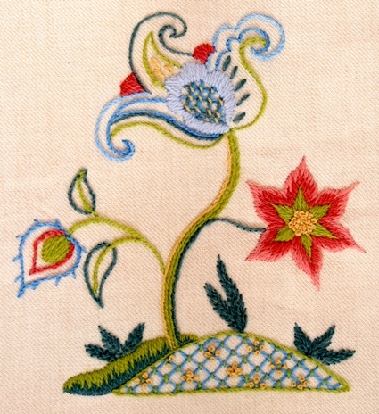 Thanksgiving design for crewel embroidery