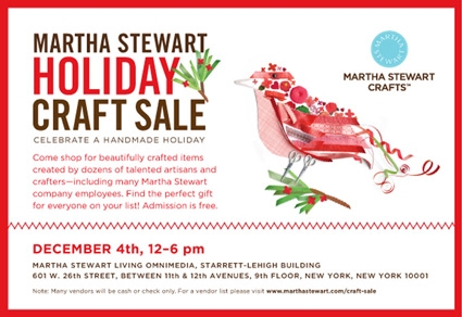 Purl Soho at the Martha Stewart Holiday Craft Sale! | Purl Soho