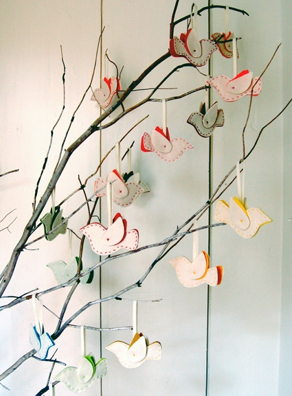 Felt Bird Ornaments | Purl Soho