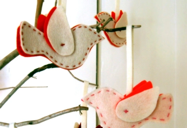 Felt Bird Ornaments