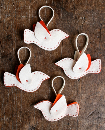 Felt Bird Ornaments | Purl Soho