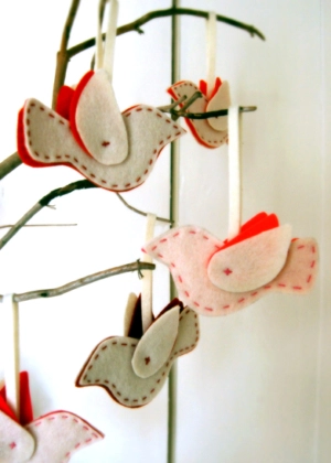 Felt Bird Ornaments | Purl Soho