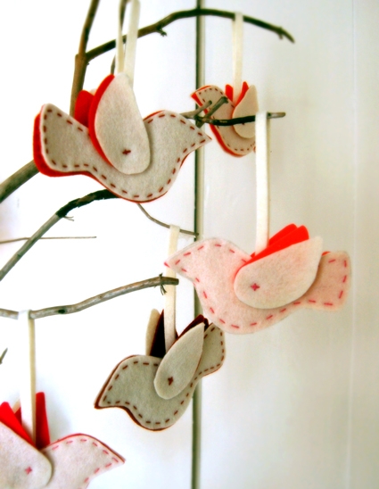 Felt Bird Ornaments | Purl Soho