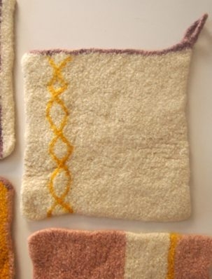 Four Felted Hot Pads | Purl Soho