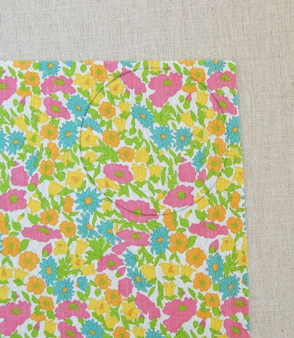 Mini Quilt of the Month, February: Liberty of London Tana Lawn Circular Applique | Purl Soho