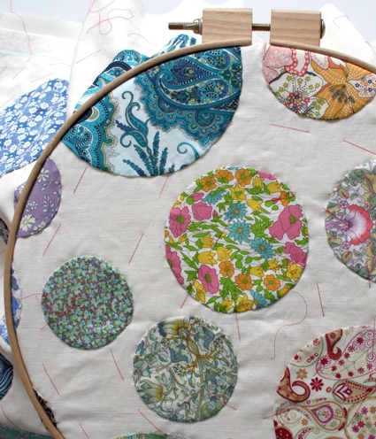 Mini Quilt of the Month, February: Liberty of London Tana Lawn Circular Applique | Purl Soho