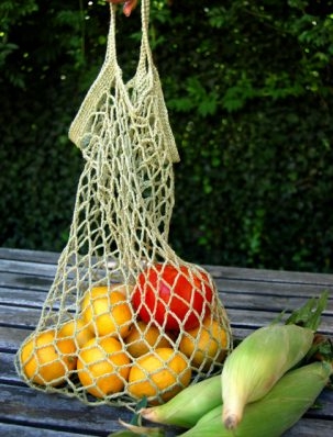 Crocheted Linen Grocery Tote | Purl Soho