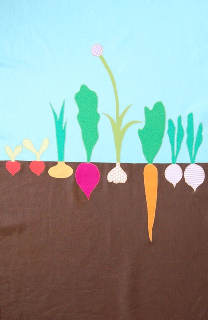 Mini Quilt of the Month, April: The Vegetable Patch | Purl Soho