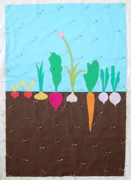 Mini Quilt of the Month, April: The Vegetable Patch | Purl Soho