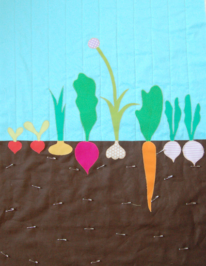 Mini Quilt of the Month, April: The Vegetable Patch | Purl Soho