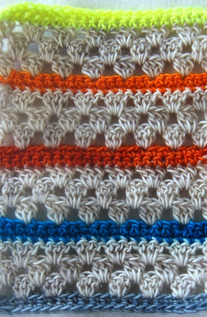 Granny stripe baby hotsell blanket pattern free