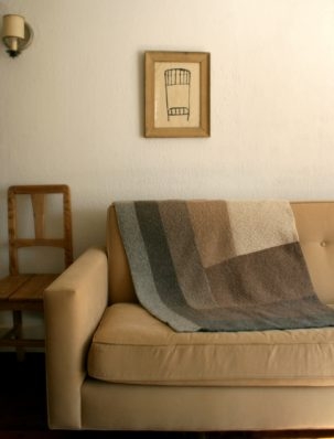 Half Log Cabin Ombre Blanket | Purl Soho