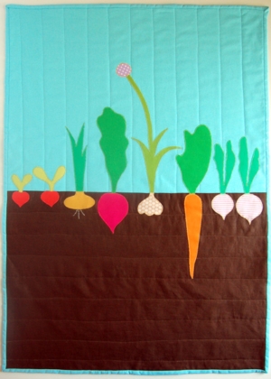 Mini Quilt of the Month, April: The Vegetable Patch | Purl Soho