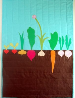 Mini Quilt of the Month, April: The Vegetable Patch | Purl Soho