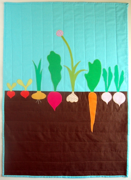 Mini Quilt of the Month, April: The Vegetable Patch | Purl Soho