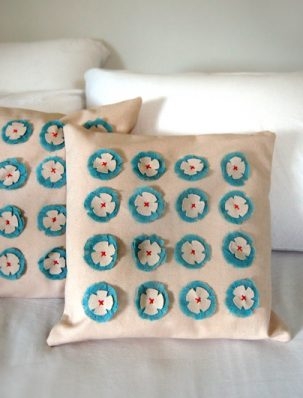 Linen Flower Pillows | Purl Soho