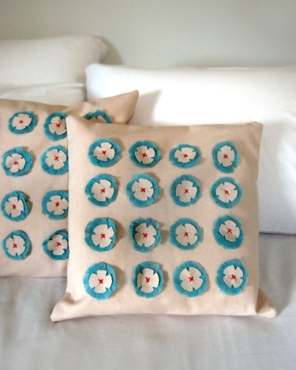 Linen Flower Pillows | Purl Soho