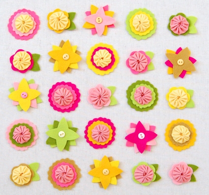 Felt Flower Charms | Purl Soho