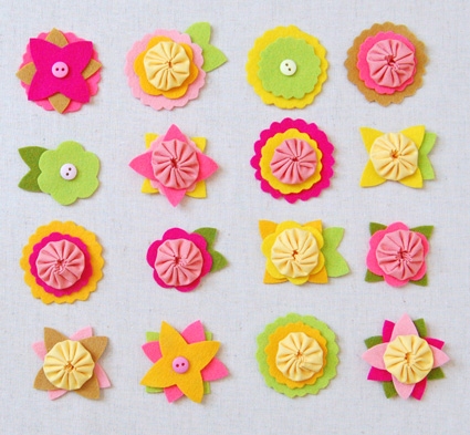 Felt Flower Charms | Purl Soho