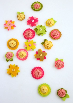 Felt Flower Charms | Purl Soho