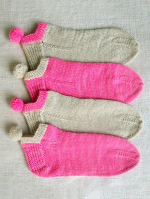 Pom Pom Socklets, now in Anzula! | Purl Soho