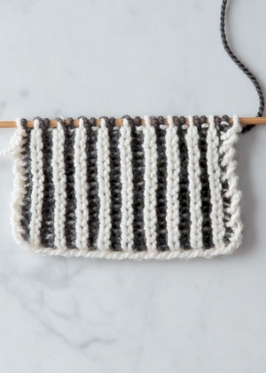 Brioche Stitch: Two-Color Brioche + Fixing Mistakes | Purl Soho