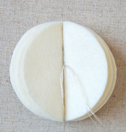 Felt Snow Ball Ornaments | Purl Soho