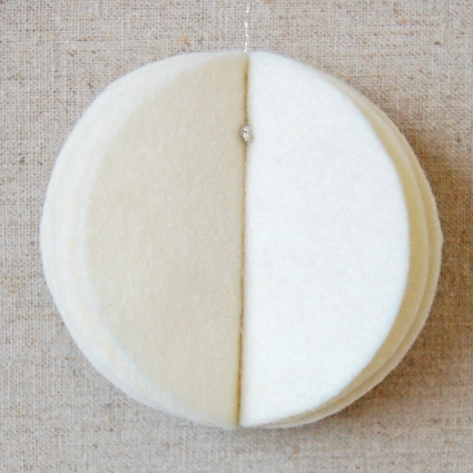 Felt Snow Ball Ornaments | Purl Soho