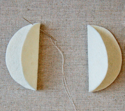 Felt Snow Ball Ornaments | Purl Soho