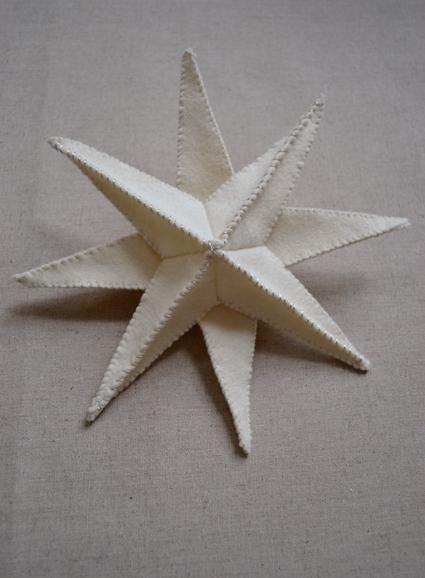 Felt Star Pendant + Tree Topper | Purl Soho