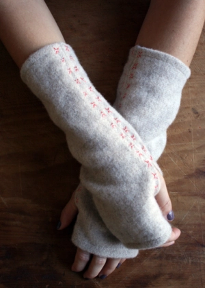 Felted Wool Wrist Warmers | Purl Soho