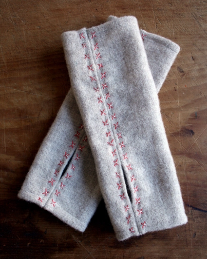 Felted Wool Wrist Warmers | Purl Soho