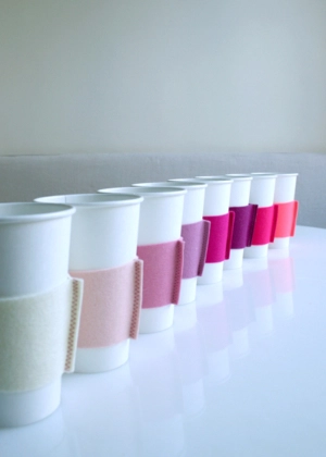 Felt Coffee Cozies | Purl Soho