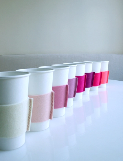 Felt Coffee Cozies | Purl Soho