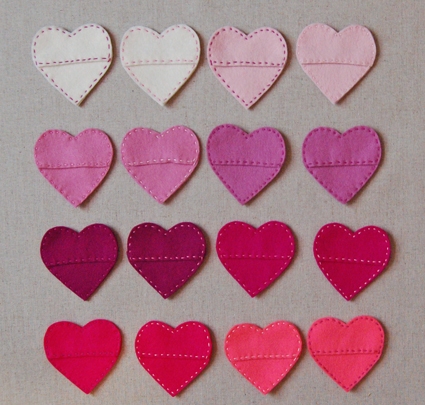 Felt Candy Hearts | Purl Soho