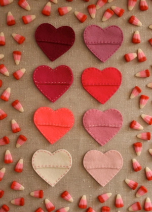 Felt Candy Hearts | Purl Soho