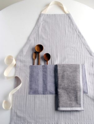 A New Adjustable Apron + Simple Dishtowels | Purl Soho
