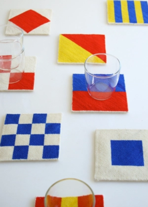 Nautical Needlepoint Coasters | Purl Soho