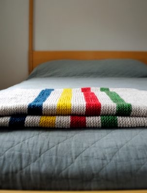 Hudson’s Bay Inspired Crib Blanket | Purl Soho