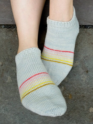 Sporty Striped Socklets | Purl Soho