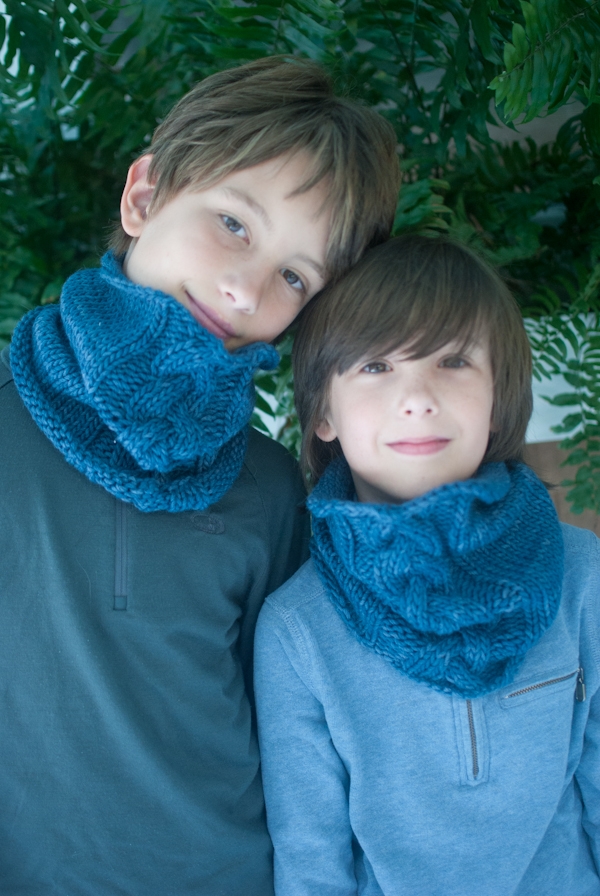 Amy Gropp Forbes of Eclectic Mom: Braided Cowl for Kids | Purl Soho