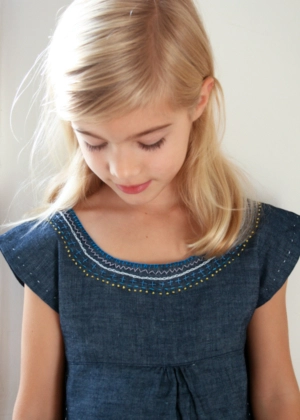 Embroidered Denim Jumper | Purl Soho