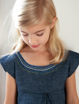 Embroidered Denim Jumper | Purl Soho