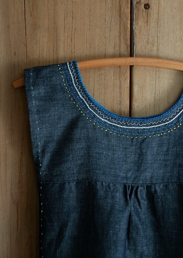 Embroidered Denim Jumper | Purl Soho