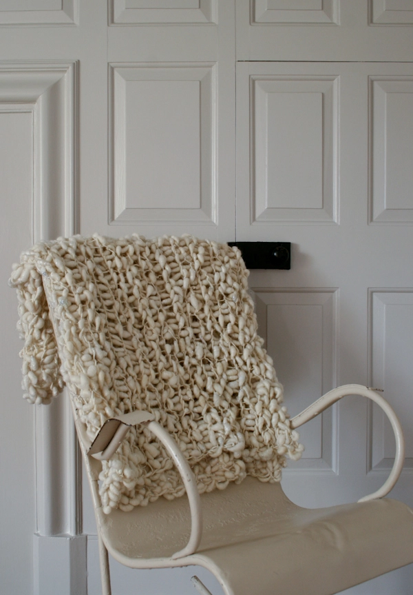 Pixie Dust Lap Blanket in Cool White! | Purl Soho