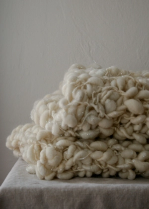 Pixie Dust Lap Blanket in Cool White! | Purl Soho