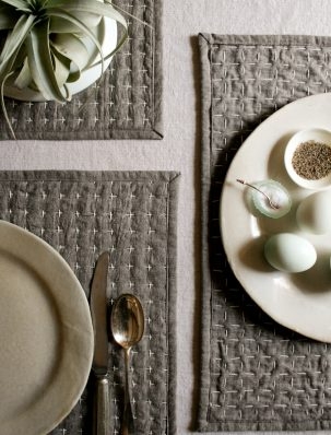 Reversible Sashiko Placemats | Purl Soho